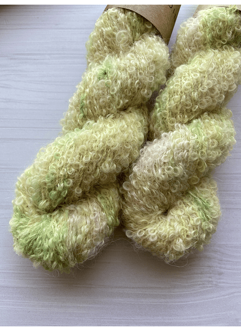 Merino Boucle Alpaca Suri - Green Soft 