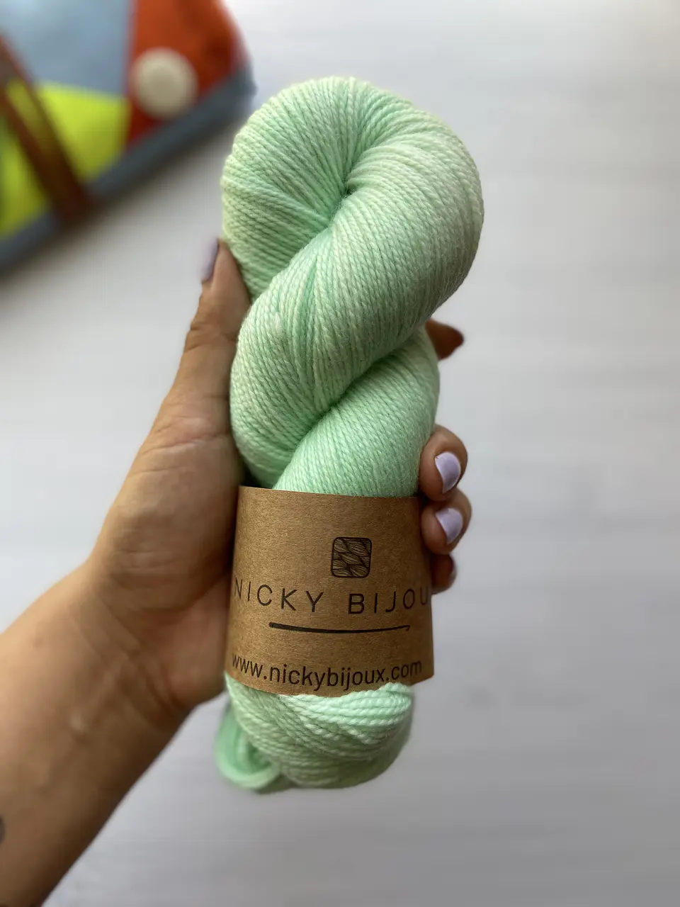 Merino Pura 100% Fingering - Verde agua 1