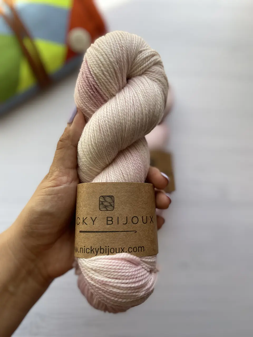 Merino Pura 100% Fingering - Rosa Pálido  1