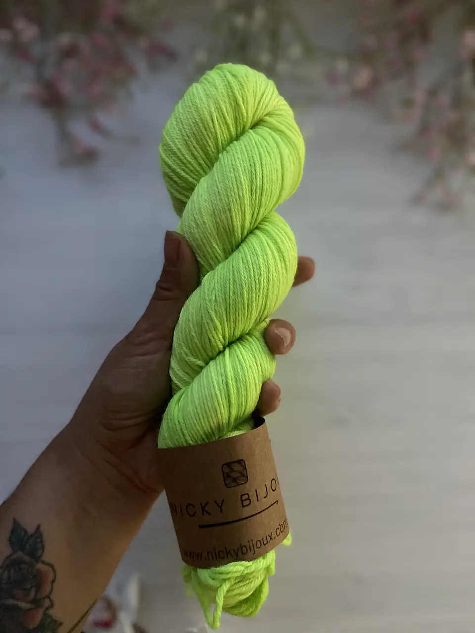 Merino Superwash Sport - Verde Flúor 1