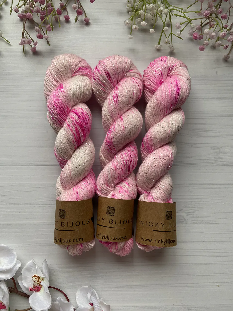 Merinos Superwash Sock Lurex - Barbie Flúor 2