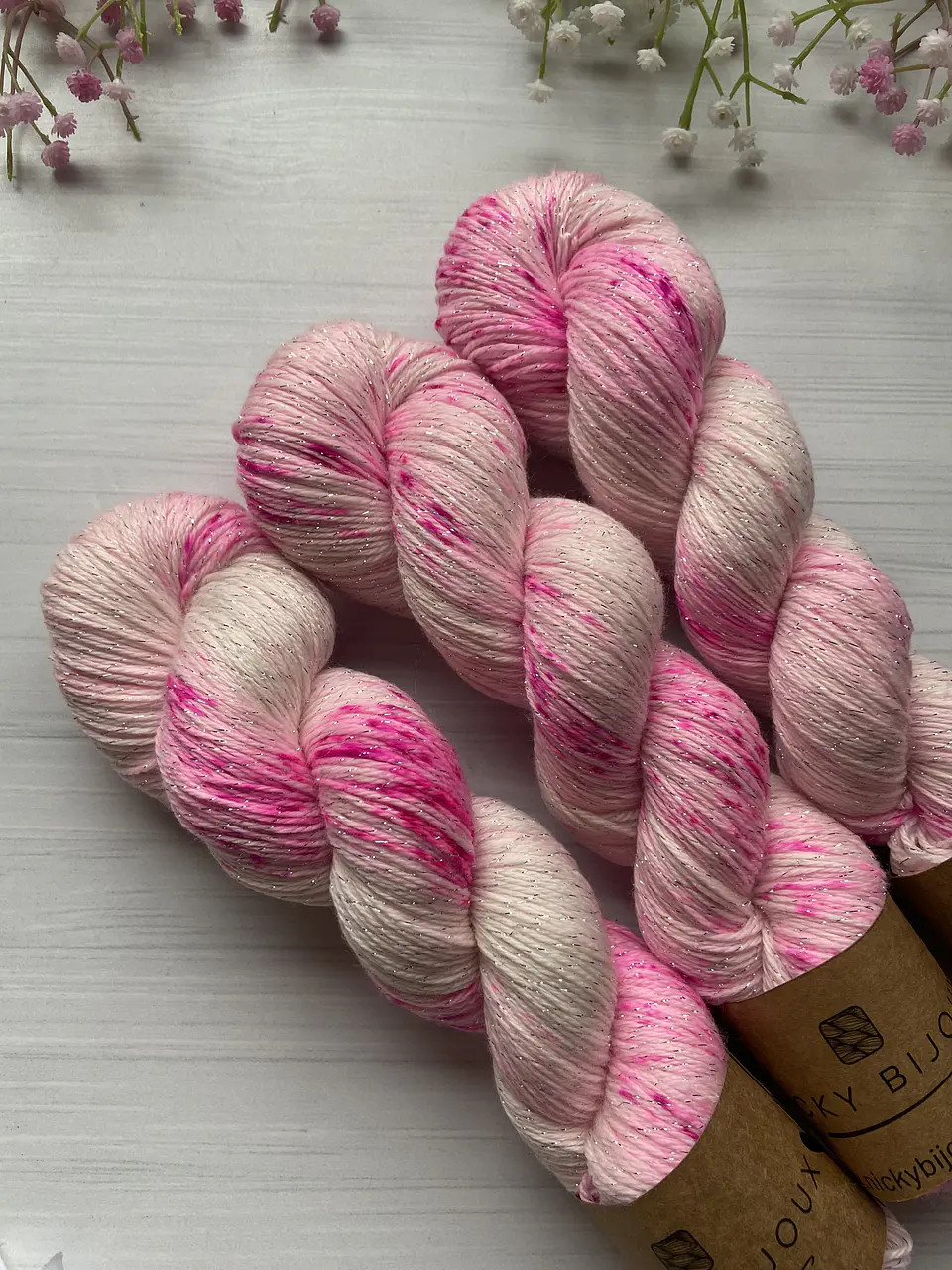 Merinos Superwash Sock Lurex - Barbie Flúor 3