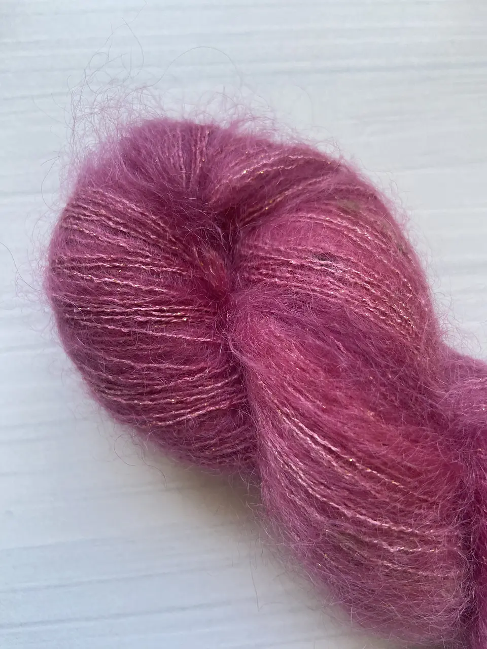 Mohair Glitter Tweed - Rosewood 4