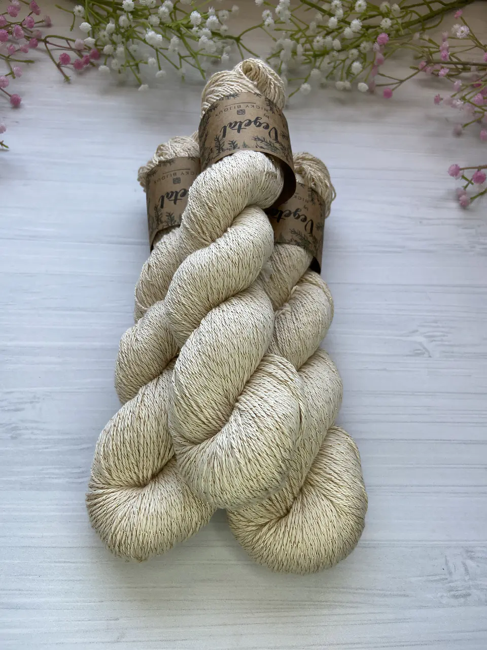 Algodón Glitter Pima Fingering  1