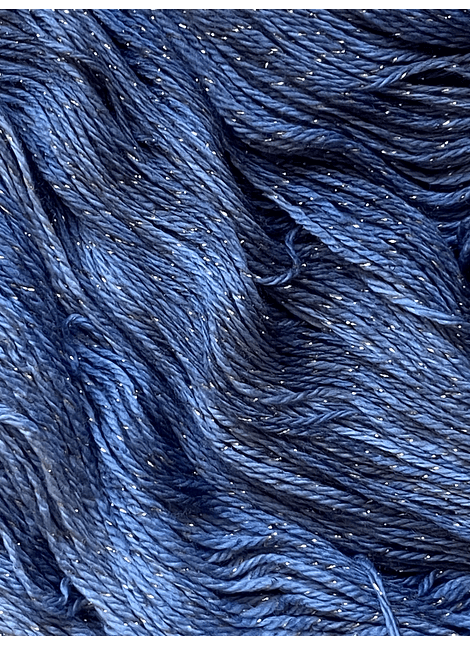 Merino Glitter Bronce - Azul Piedra