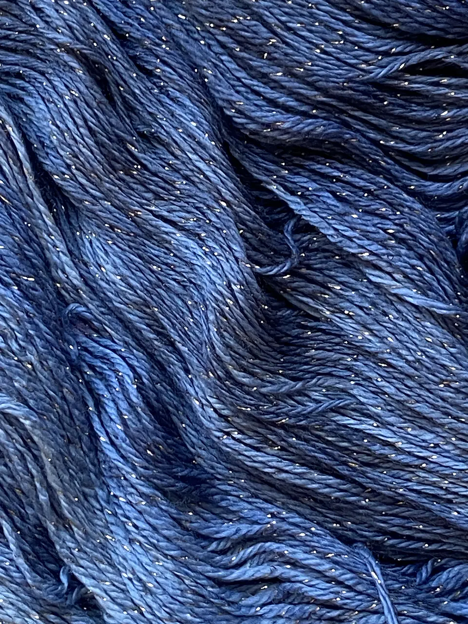 Merino Glitter Bronce - Azul Piedra 3