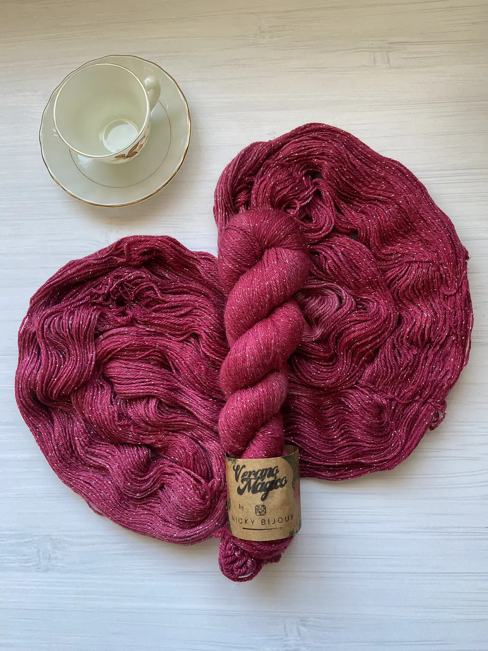 Merino Glitter Bronce - Merlot 2