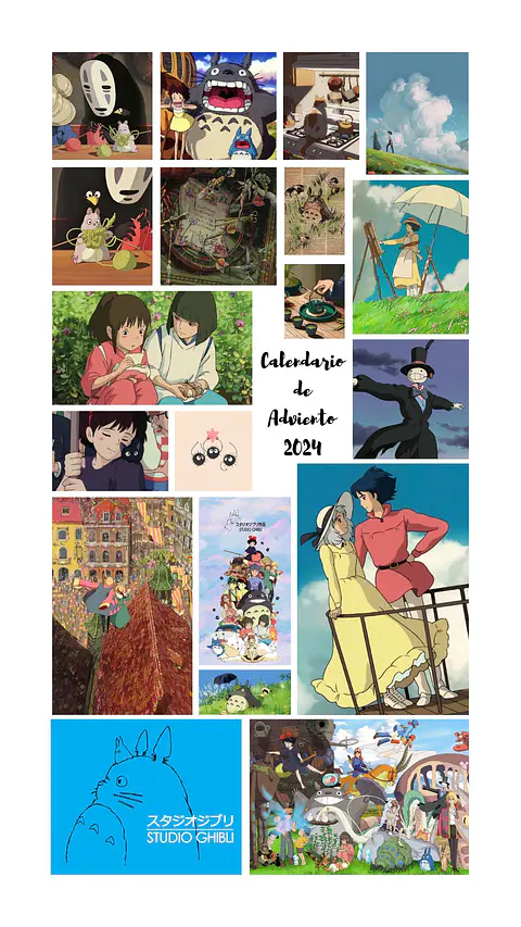 Calendario de Adviento 2024 - Studio Ghibli