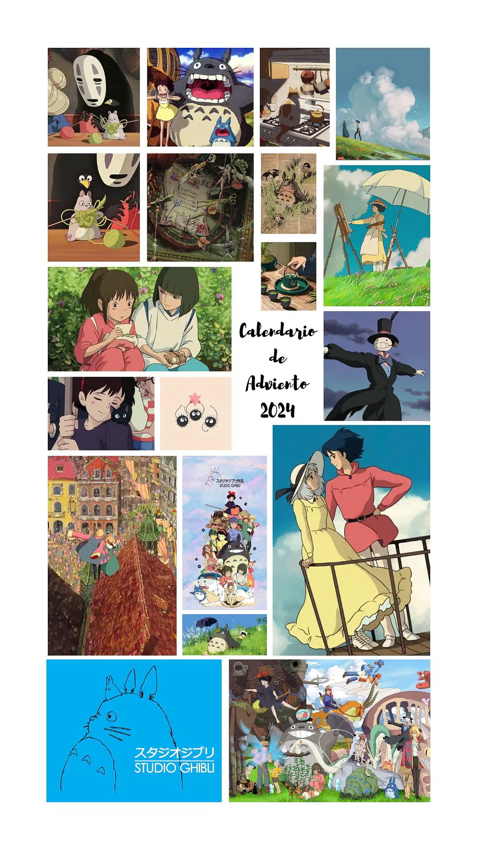 Calendario de Adviento 2024 - Studio Ghibli 1