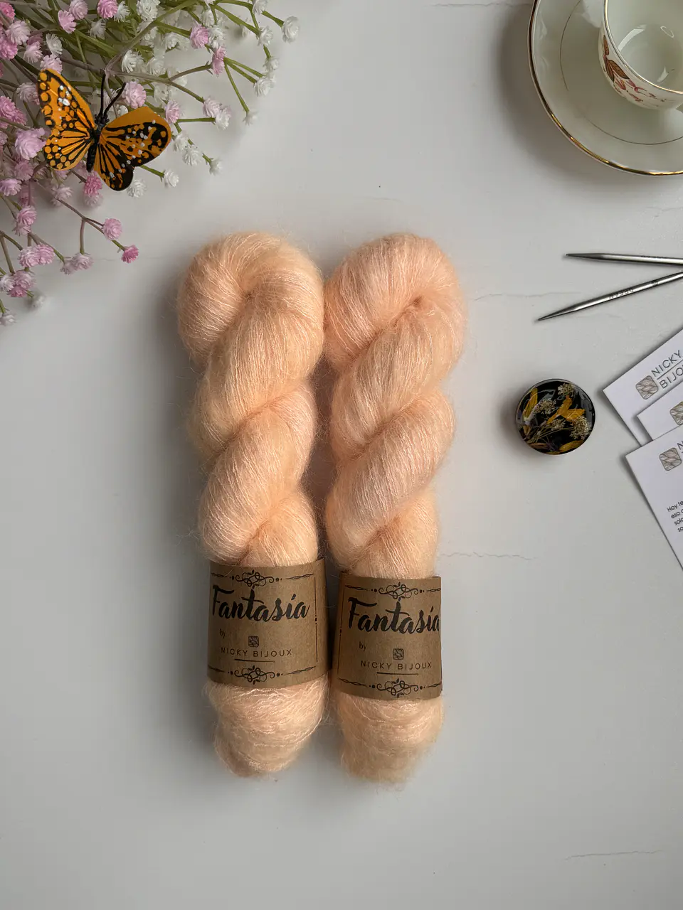 Baby Mohair Iridiscente - Peach 1