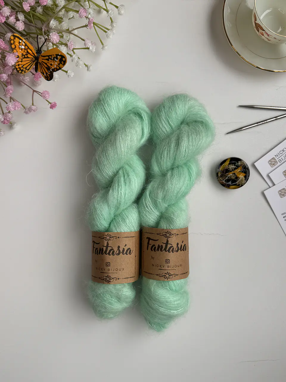 Baby Mohair Iridiscente - Aqua Marina 1