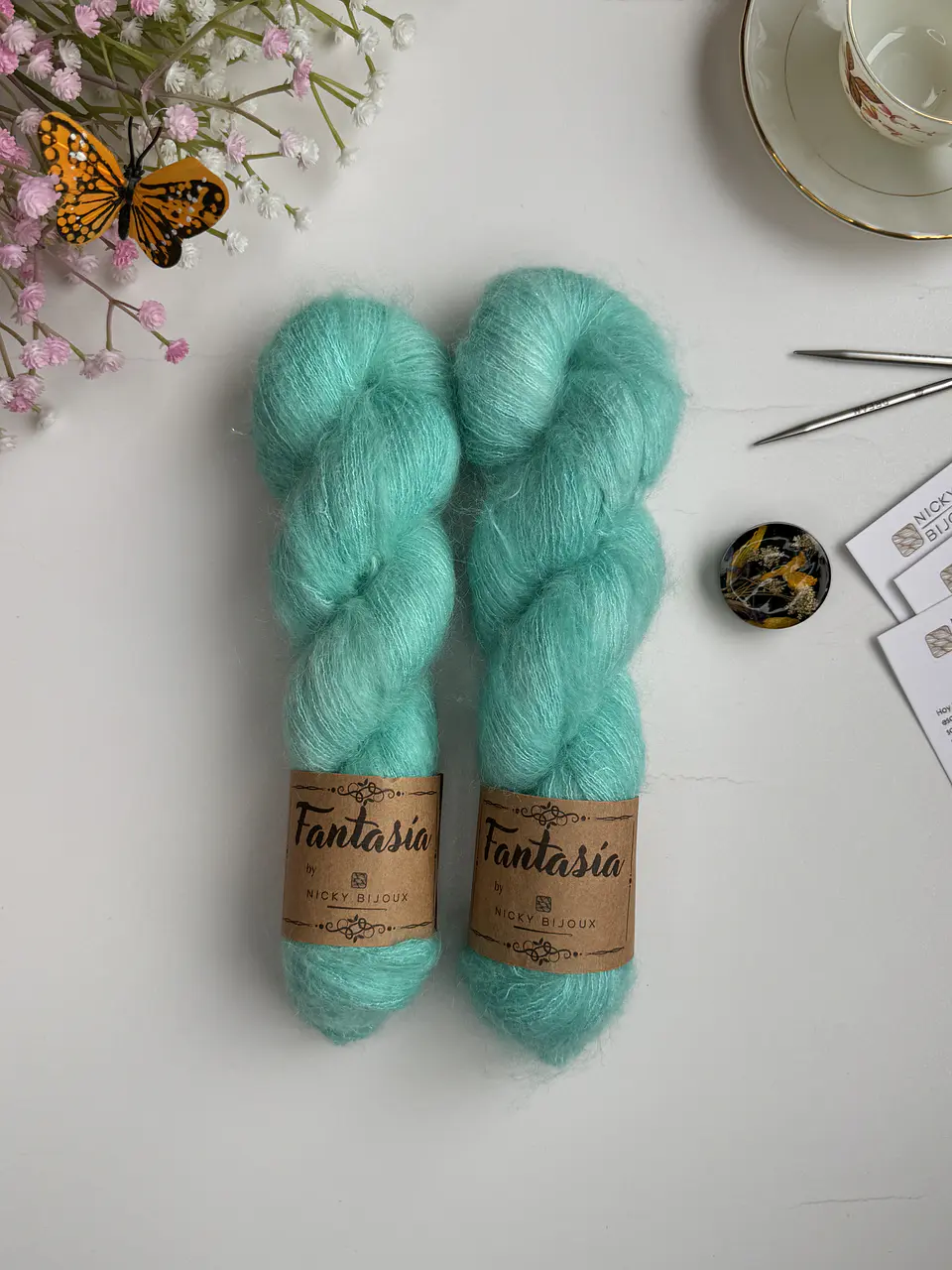Baby Mohair Iridiscente - Mar Caribe 1