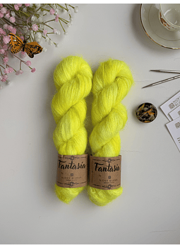 Baby Mohair Iridiscente - Amarillo Flúor