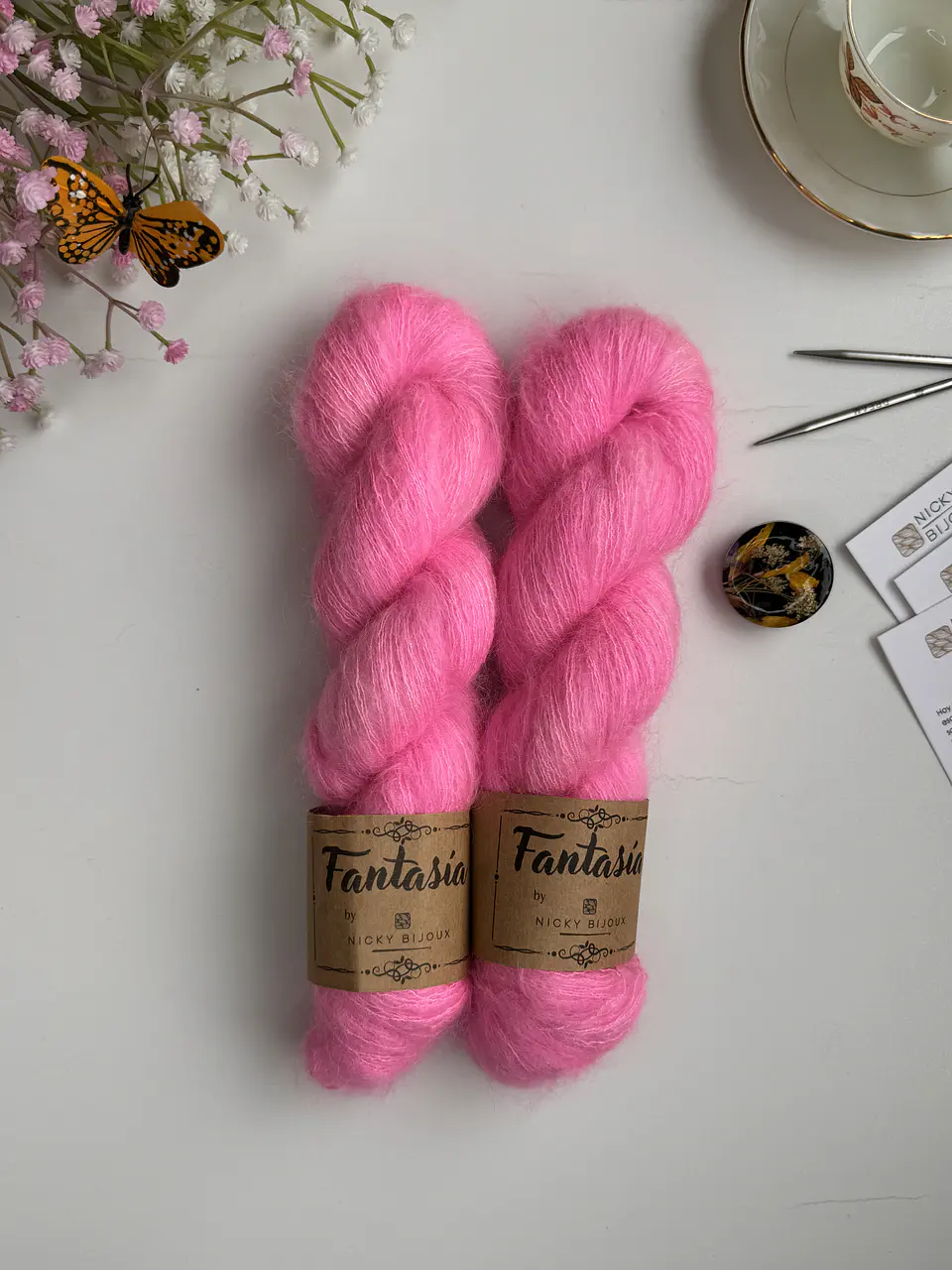 Baby Mohair Iridiscente - Barbie Flúor 1