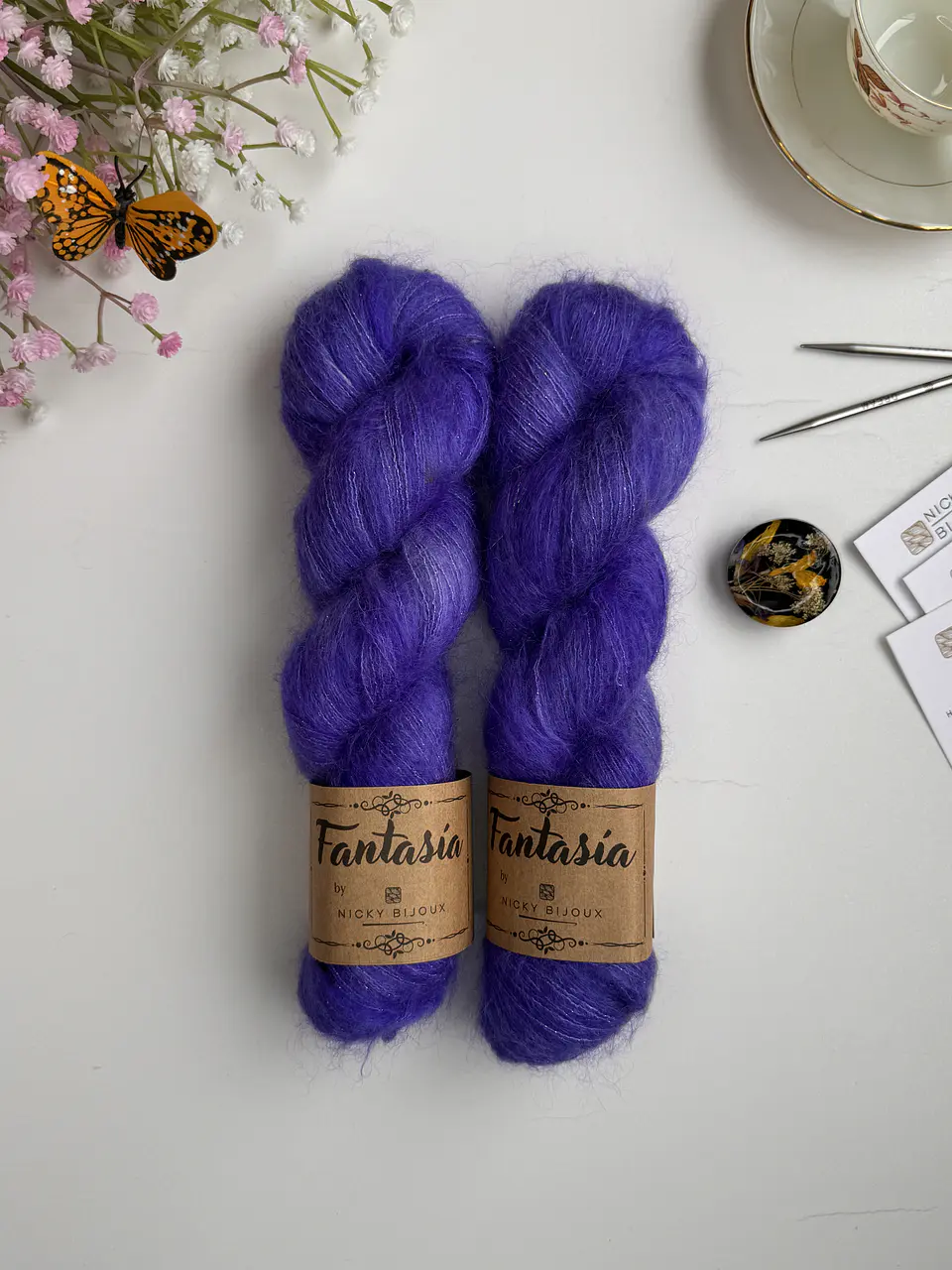 Mohair Glitter Tweed - Violeta 1