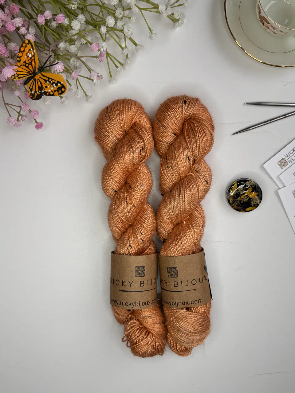 Merino Seda Tweed Fingering - Huesillo 1