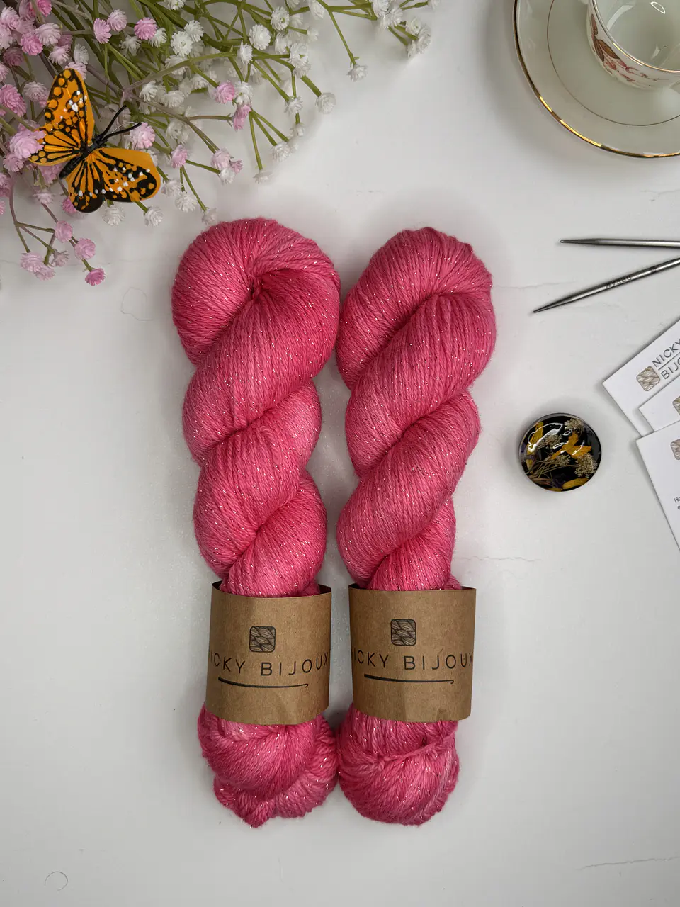 Merino Glitter Bronce - Rosa 1
