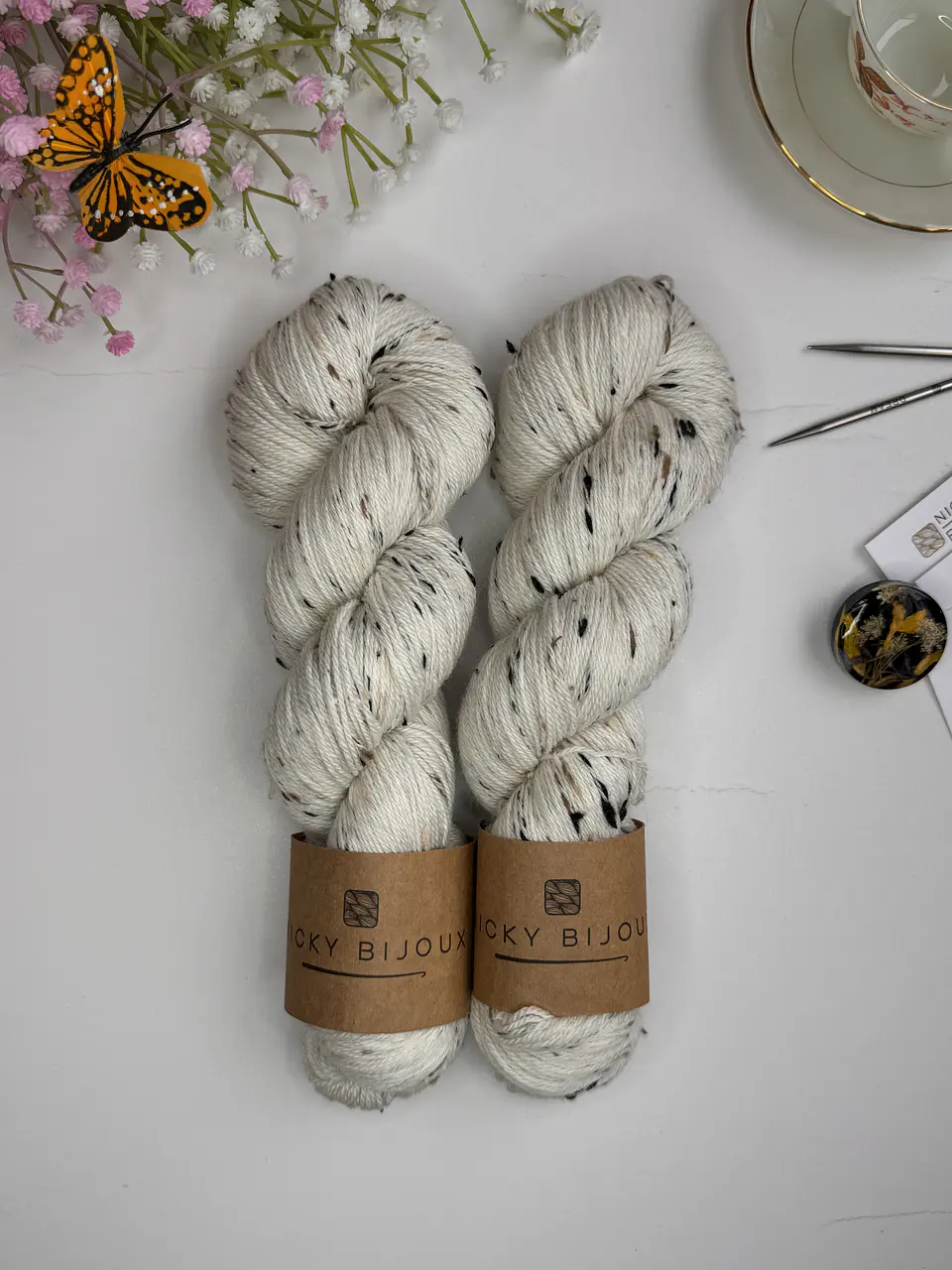 Merino Tweed Fingering - Natural 1