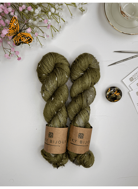 Merino Tweed Fingering - Camuflaje