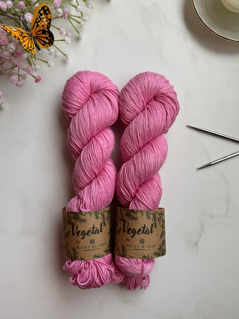 Algodón Pima Fingering - Rosa 1