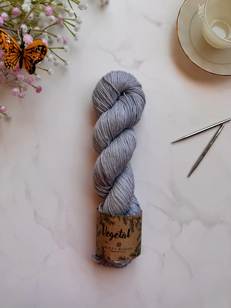 Algodón Pima Fingering - Gris 1