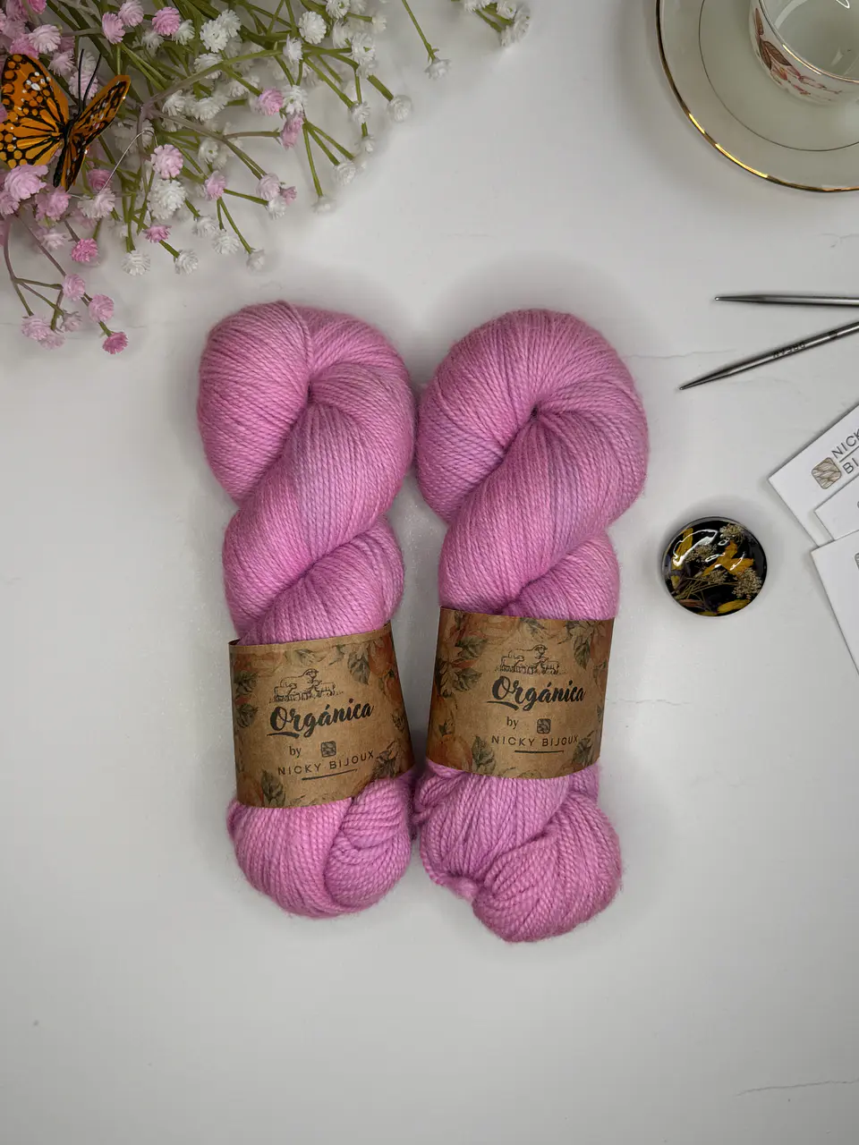 Merino Pura 100% Fingering - Púrpura Flúor  1
