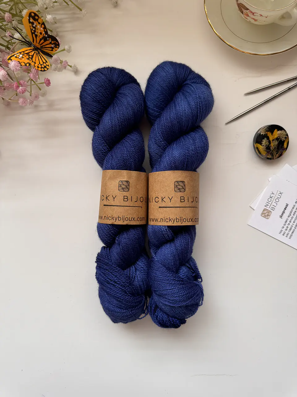 Merino Bijoux Lace - Azul Marino 1