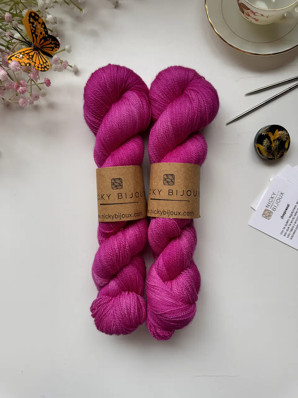 Merino Bijoux Lace - Bugambilia 1