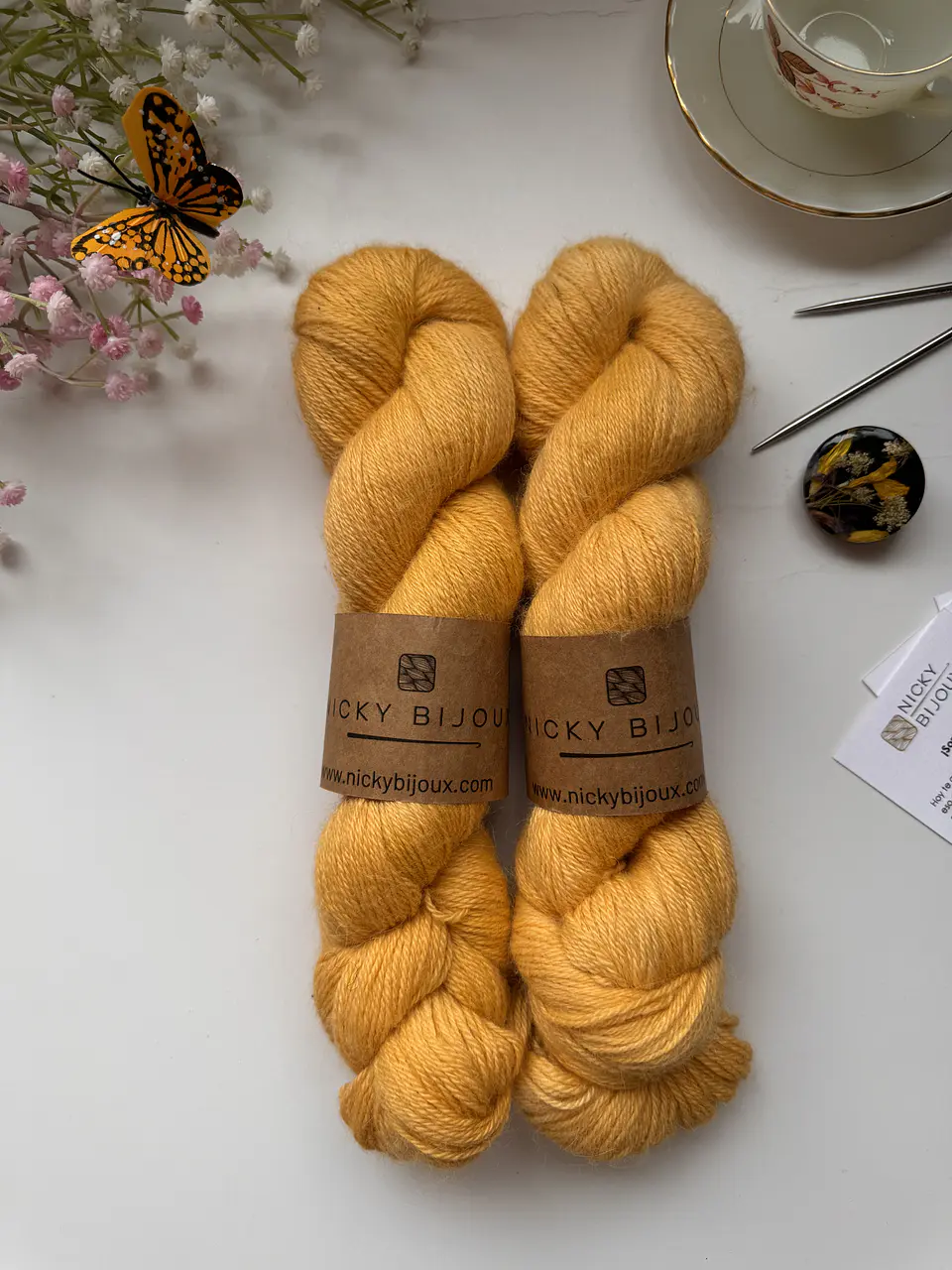 Baby Alpaca Bijoux Fingering - Calabaza 1