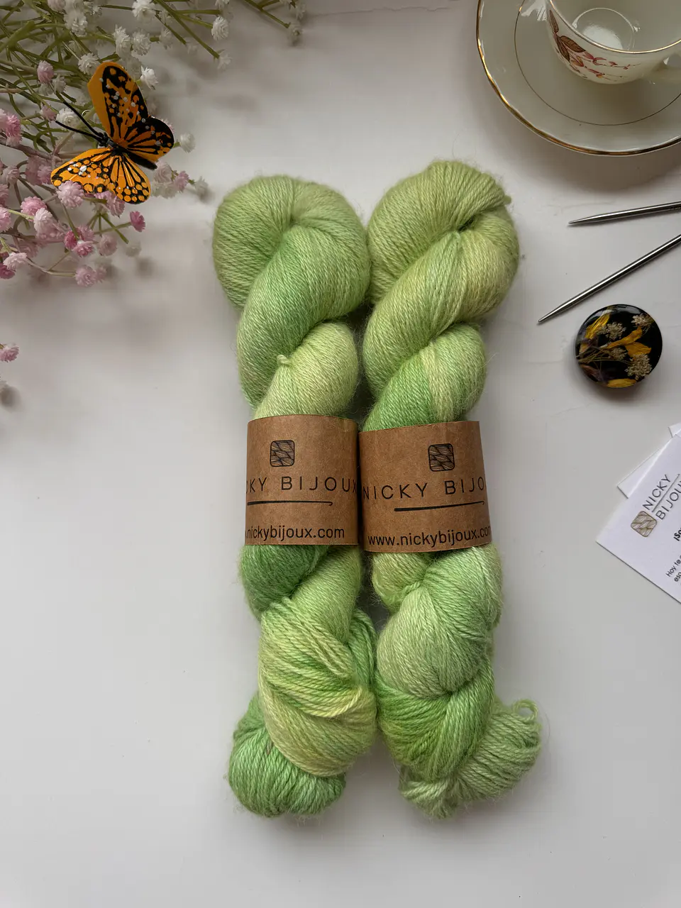 Baby Alpaca Bijoux Fingering - Verde Claro 1