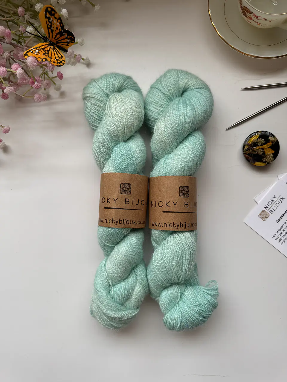 Baby Alpaca Bijoux Lace - Aqua Marina 1
