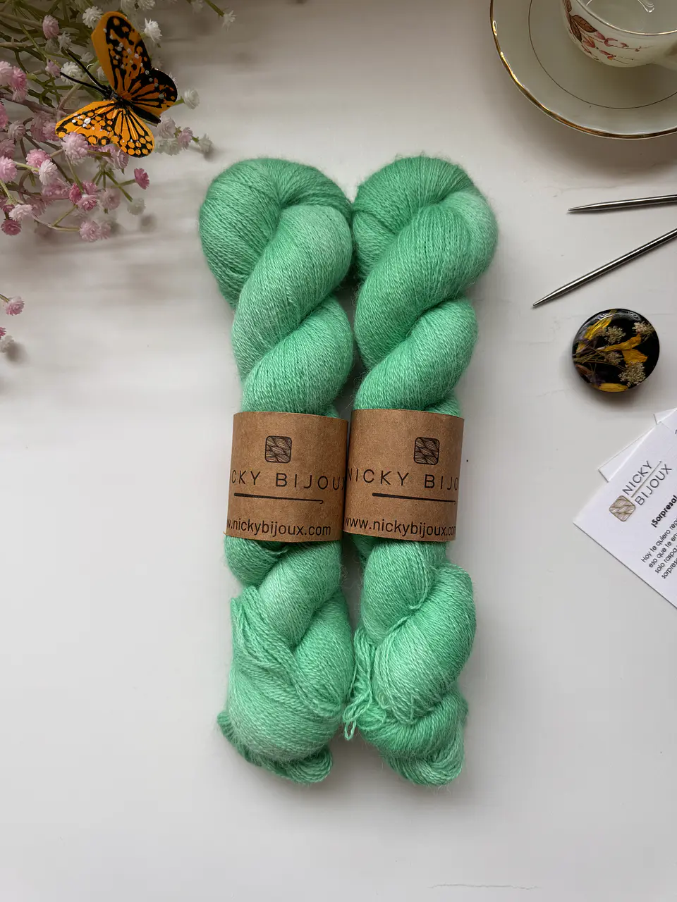 Baby Alpaca Bijoux Lace - Verde 1