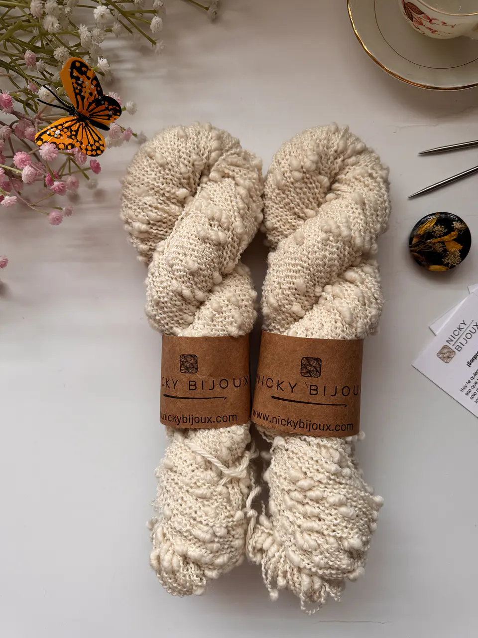 Boutone Bijoux Alpaca Suri - Natural 1