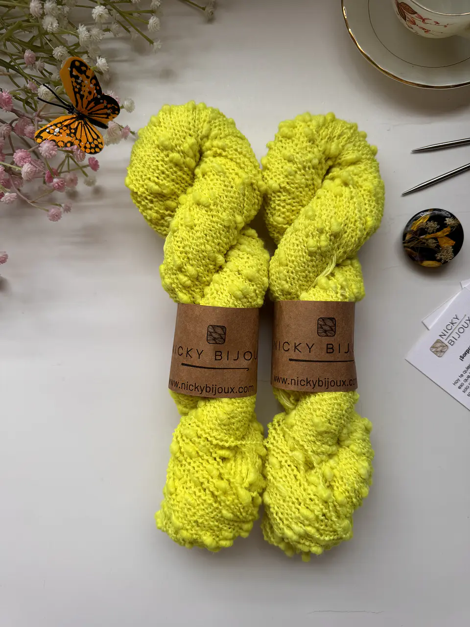 Boutone Bijoux Alpaca Suri - Luminosa Flúor 1