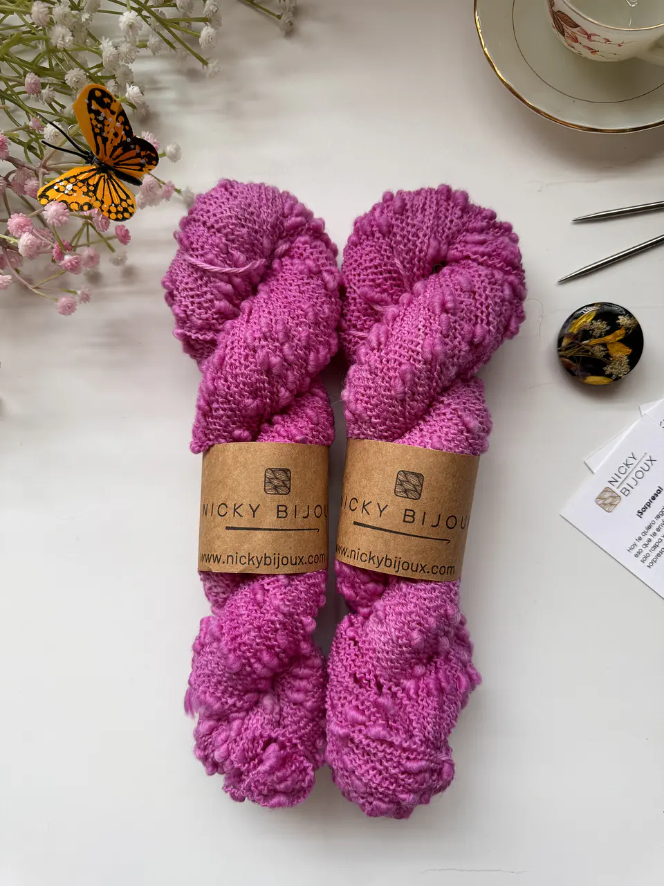 Boutone Bijoux Alpaca Suri - Bugambilia 1