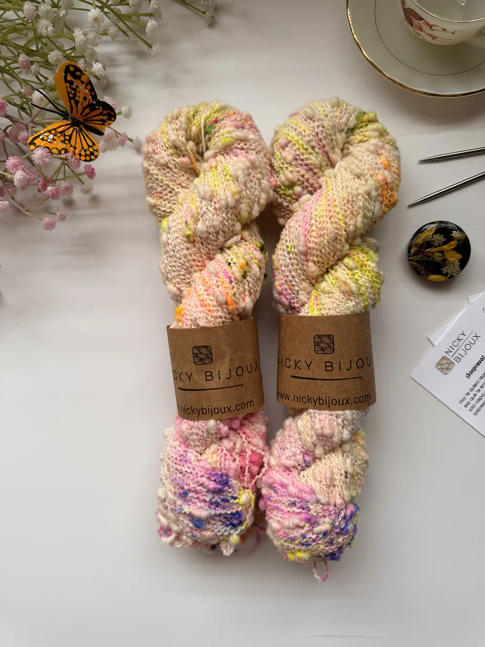 Boutone Bijoux Alpaca Suri - Conffeti Flúor 1