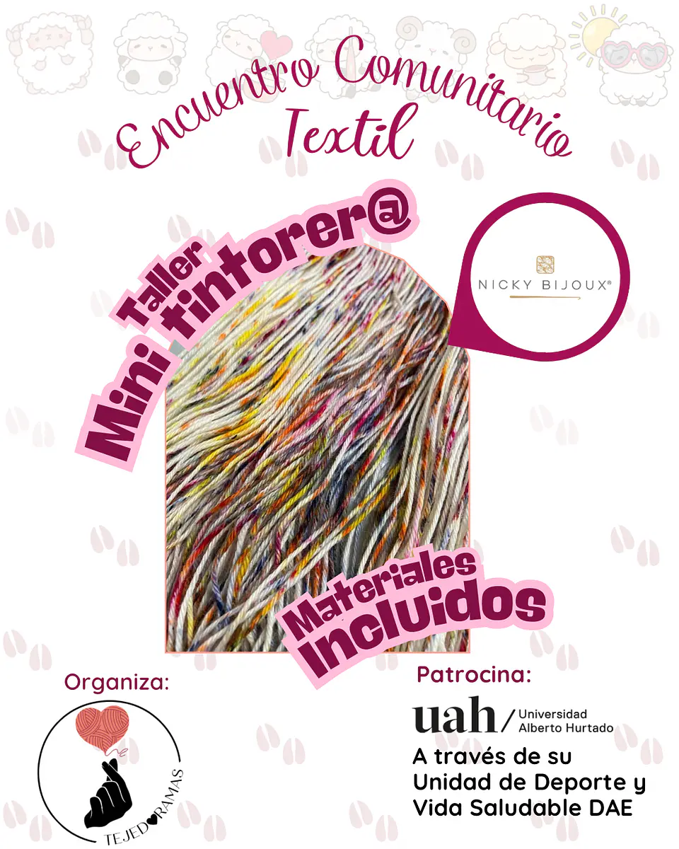 Taller Mini Tintorero - Encuentro Comunitario Textil Tejedoramas 2