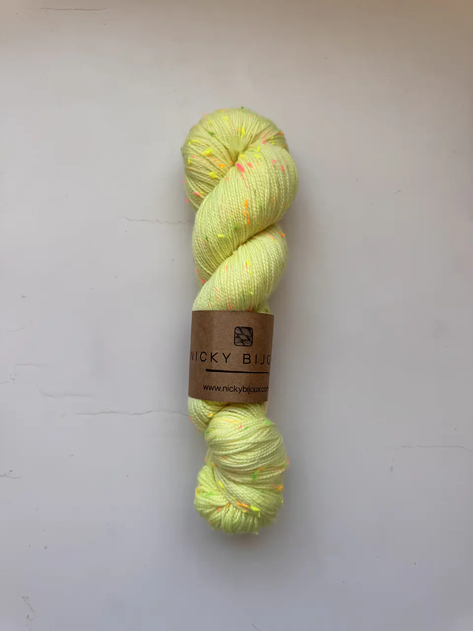 Merino Tweed Flúor Seda - Verde Pastel 1