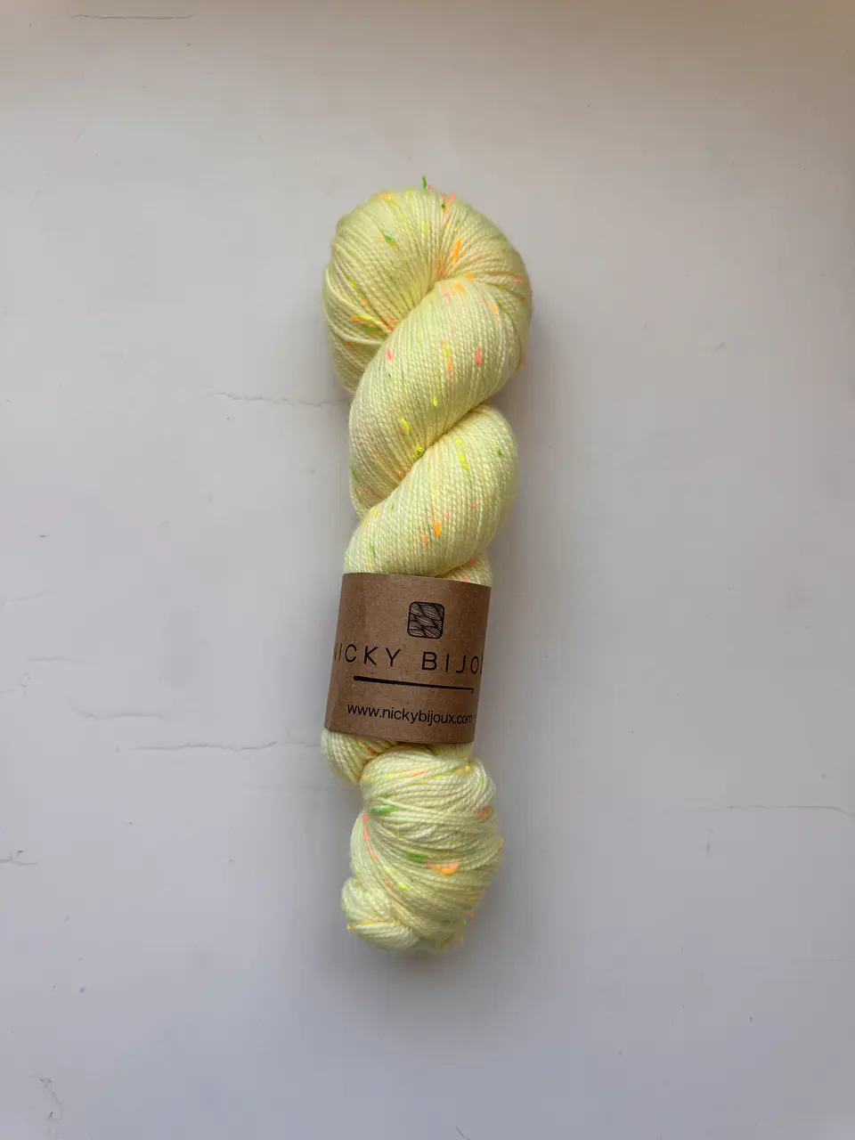Merino Tweed Flúor Seda - Amarillo Pastel 1