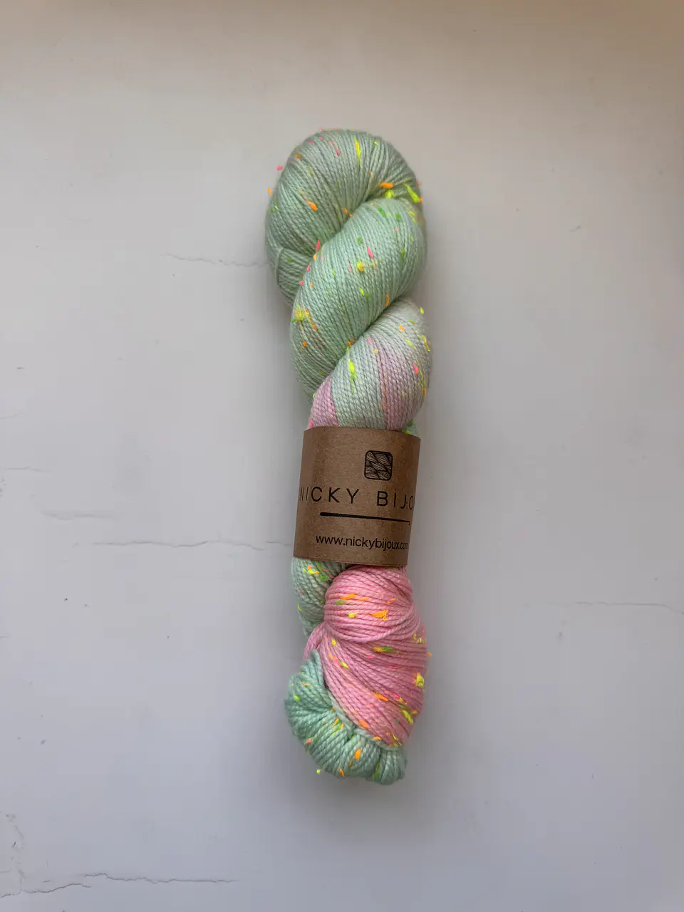 Merino Tweed Flúor Seda  1
