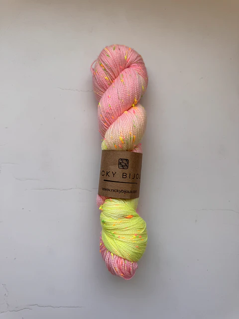 Merino Tweed Flúor Seda