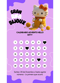 Gran Rifa Bijoux - Calendario de Adviento Hello Kitty
