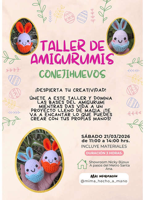 Taller Conejihuevo - Amigurumi