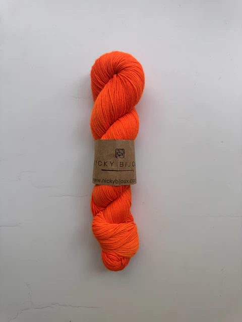 Merino Bijoux Fingering - Orange Flúor 