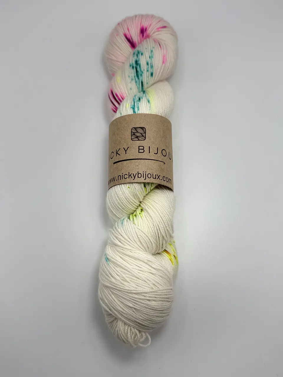 Merino Bijoux Fingering - color: Jardín Encendido (Fluorescente) 1