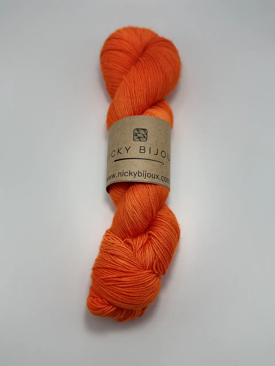 Merino Bijoux Fingering - Orange (Fluorescente) 1