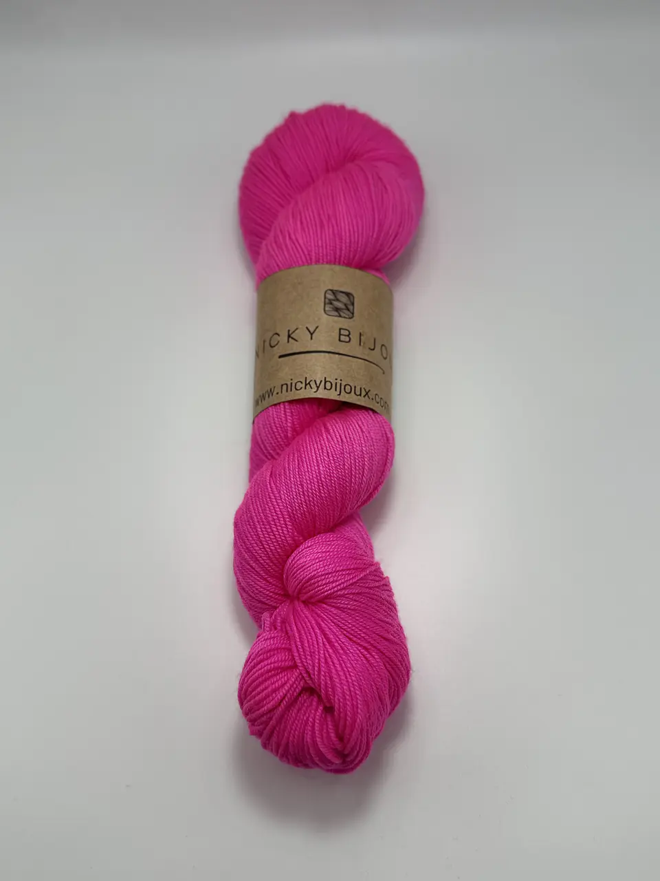 Merino Bijoux Fingering - Barbie Fluor (Fluorescente) 1