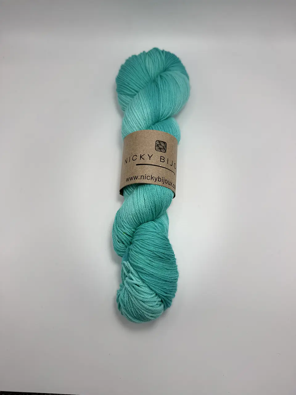 Merino Bijoux Sock Fingering - Aqua Marina 1