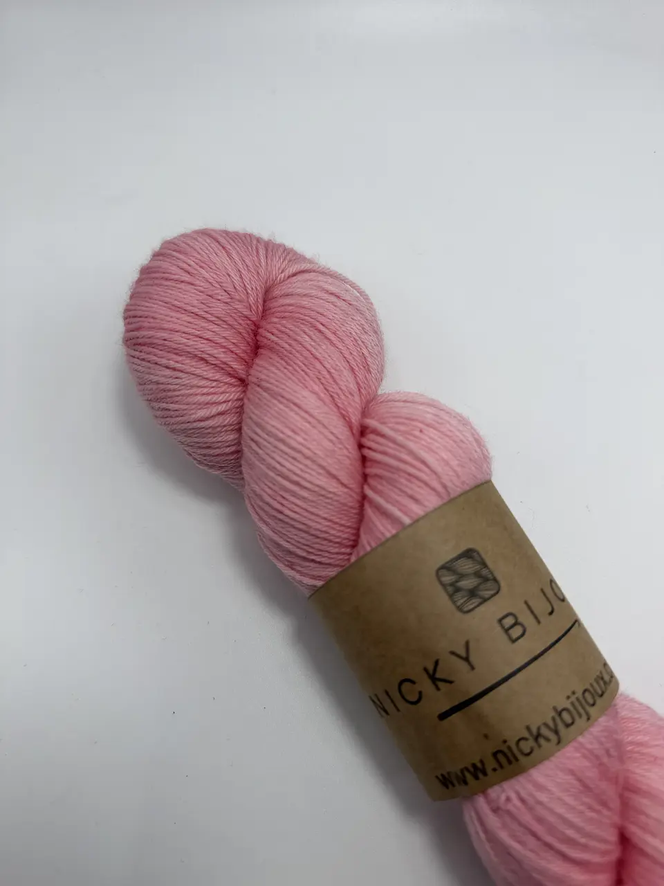 Merino Bijoux Sock Fingering - Rosa Chicle 2