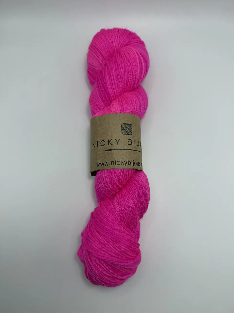 Merino Bijoux Sock Fingering - Barbie Flúor (Fluorescente) 1